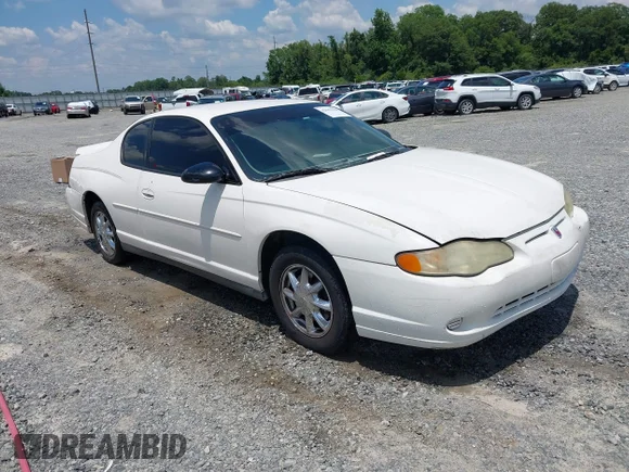 ✅ 2004 Chevrolet Monte Carlo LS • VIN: 2G1WW12E049200887 • Lot: 42663208. Wystawiony na IAAI z przebiegiem 190 023 mil. Bezpłatny archiwum sprzedaży aukcyjnych z USA i szczegółowy raport historii pojazdu na DreamBid. Zdjęcie 1.
