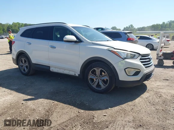 ✅ 2015 Hyundai Santa Fe GLS • VIN: KM8SM4HF8FU089312 • Lot: 44924744. Listed on IAAI with 155,595 mi. Free auction sales archive from the USA and detailed vehicle history report at DreamBid. Image 1.