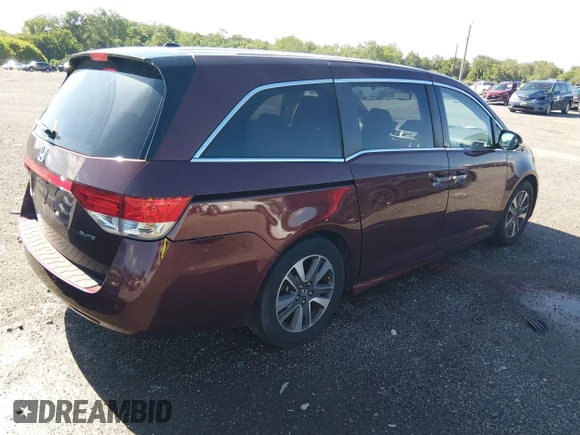 ✅ 2016 Honda Odyssey Touring Elite • VIN: 5FNRL5H92GB093100 • Lot: 45383706. Listed on IAAI with 1,926 mi. Free auction sales archive from the USA and detailed vehicle history report at DreamBid. Image 4.