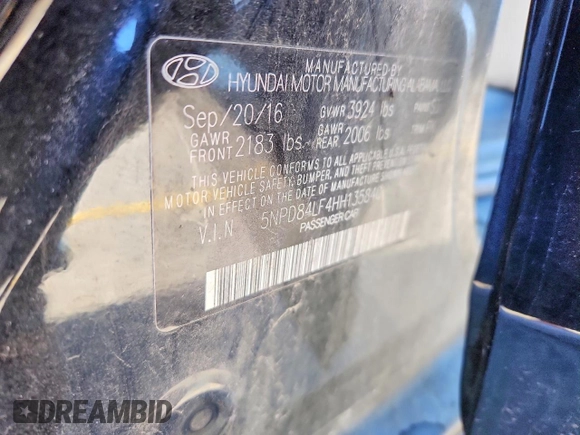 ✅ 2017 Hyundai Elantra SE • VIN: 5NPD84LF4HH135840 • Lot: 72661935. Wystawiony na Copart z przebiegiem 83 102 mil. Bezpłatny archiwum sprzedaży aukcyjnych z USA i szczegółowy raport historii pojazdu na DreamBid. Zdjęcie 12.