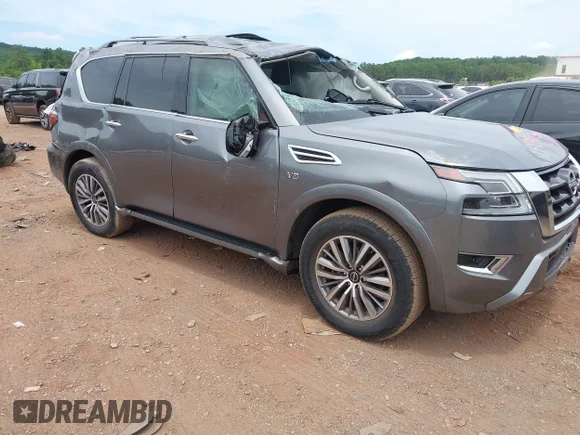 ✅ 2022 Nissan Armada SL • VIN: JN8AY2BA9N9390859 • Лот: 45385677. Опубліковано раніше на IAAI з пробігом 54 104 миль. Безкоштовний доступ до архіву аукціонних продажів зі США та докладний звіт про історію автомобіля на DreamBid. Зображення 1.