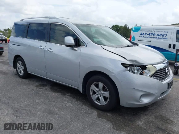 ✅ 2014 Nissan Quest SV • VIN: JN8AE2KP3E9104050 • Lot: 44859468. Wystawiony na IAAI z przebiegiem 124 315 mil. Bezpłatny archiwum sprzedaży aukcyjnych z USA i szczegółowy raport historii pojazdu na DreamBid. Zdjęcie 1.