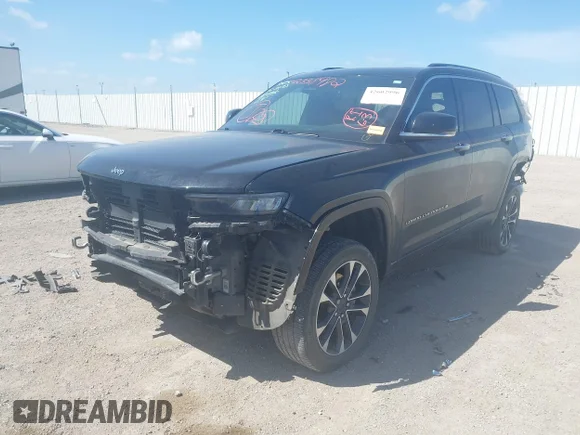 ✅ 2023 Jeep Grand Cherokee Overland • VIN: 1C4RJKDG5P8771928 • Lot: 42602996. Wystawiony na IAAI z przebiegiem 32 691 mil. Bezpłatny archiwum sprzedaży aukcyjnych z USA i szczegółowy raport historii pojazdu na DreamBid. Zdjęcie 2.