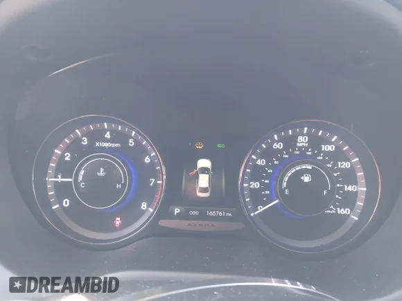 ✅ 2014 Hyundai Azera Limited • VIN: KMHFH4JG4EA400100 • Lot: 43887105. Listed on IAAI with 165,761 mi. Free auction sales archive from the USA and detailed vehicle history report at DreamBid. Image 7.