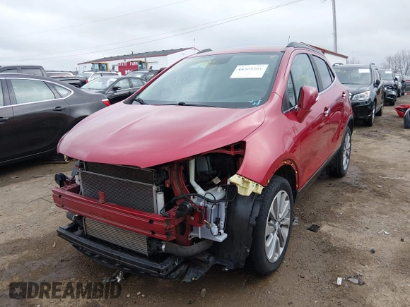 ✅ 2018 Buick Encore Preferred • VIN: KL4CJASB9JB637239 • Lot: 44559301. Listed on IAAI with 102,943 mi. Free auction sales archive from the USA and detailed vehicle history report at DreamBid. Image 2.