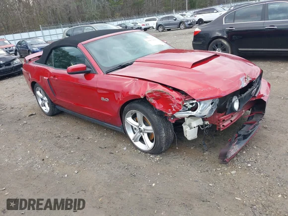 ✅ 2012 Ford Mustang GT Premium • VIN: 1ZVBP8FF7C5220397 • Lot: 43877658. Wystawiony na IAAI z przebiegiem 108 387 mil. Bezpłatny archiwum sprzedaży aukcyjnych z USA i szczegółowy raport historii pojazdu na DreamBid. Zdjęcie 1.