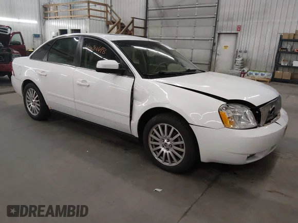 ✅ 2005 Mercury Montego Premier • VIN: 1MEHM42185G618930 • Lot: 45034678. Listed on IAAI with 125,262 mi. Free auction sales archive from the USA and detailed vehicle history report at DreamBid. Image 1.