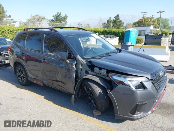 ✅ 2023 Subaru Forester Special Sports • VIN: JF2SKAJC1PH458581 • Lot: 45158350. Listed on IAAI with 20,107 mi. Free auction sales archive from the USA and detailed vehicle history report at DreamBid. Image 1.