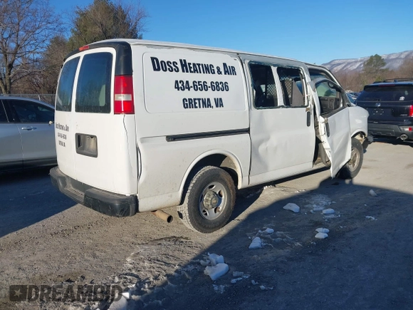 ✅ 2009 Chevrolet Express Cargo • VIN: 1GCGG25C491138916 • Lot: 44234056. Wystawiony na IAAI z przebiegiem 254 812 mil. Bezpłatny archiwum sprzedaży aukcyjnych z USA i szczegółowy raport historii pojazdu na DreamBid. Zdjęcie 4.