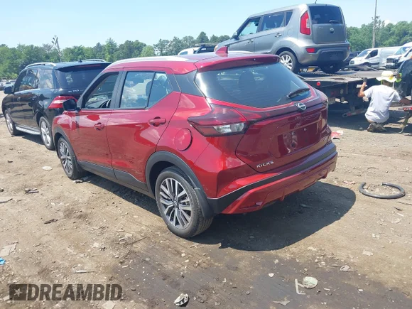 ✅ 2024 Nissan Kicks SV • VIN: 3N1CP5CV8RL515764 • Lot: 45417045. Listed on IAAI with 19,098 mi. Free auction sales archive from the USA and detailed vehicle history report at DreamBid. Image 3.