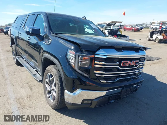 ✅ 2023 GMC Sierra 1500 SLT • VIN: 3GTUUDE83PG305218 • Lot: 44595360. Listed on IAAI with 31,011 mi. Free auction sales archive from the USA and detailed vehicle history report at DreamBid. Image 1.