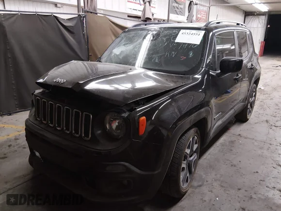 ✅ 2018 Jeep Renegade Altitude • VIN: ZACCJABB3JPJ27476 • Lot: 45324551. Listed on IAAI with 102,618 mi. Free auction sales archive from the USA and detailed vehicle history report at DreamBid. Image 2.