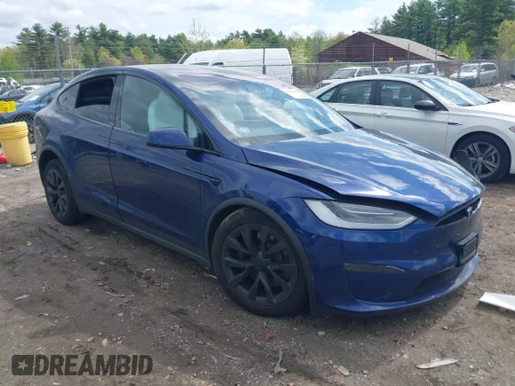 ✅ 2022 Tesla Model X • VIN: 7SAXCAE50NF360073 • Лот: 42212400. Опубликован ранее на IAAI с пробегом Не указан. Бесплатный доступ к архиву аукционных продаж из США и подробный отчёт об истории автомобиля на DreamBid. Изображение 1.