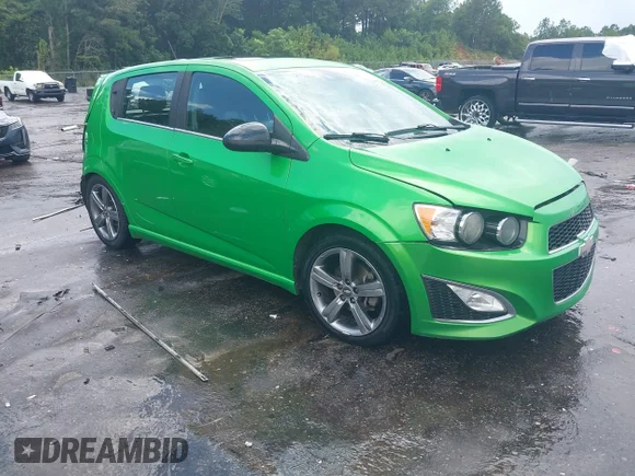 ✅ 2015 Chevrolet Sonic RS • VIN: 1G1JG6SB4F4217501 • Lot: 42818790. Listed on IAAI with 123,067 mi. Free auction sales archive from the USA and detailed vehicle history report at DreamBid. Image 1.