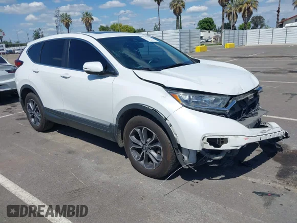 ✅ 2021 Honda CR-V EX-L • VIN: 2HKRW2H8XMH600173 • Lot: 44982783. Listed on IAAI with 79,167 mi. Free auction sales archive from the USA and detailed vehicle history report at DreamBid. Image 1.