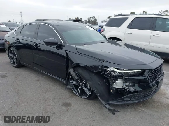 ✅ 2024 Honda Accord Sport • VIN: 1HGCY2F56RA075895 • Лот: 45187473. Опубликован ранее на IAAI с пробегом 21 665 миль. Бесплатный доступ к архиву аукционных продаж из США и подробный отчёт об истории автомобиля на DreamBid. Изображение 1.