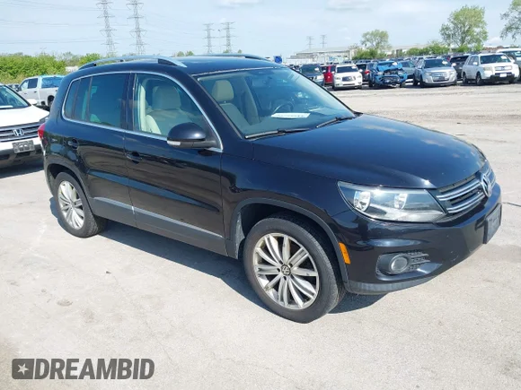 ✅ 2013 Volkswagen Tiguan S • VIN: WVGBV7AX7DW547599 • Lot: 44994077. Listed on IAAI with 141,257 mi. Free auction sales archive from the USA and detailed vehicle history report at DreamBid. Image 1.