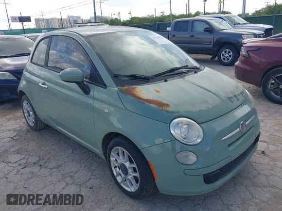 ✅ 2012 FIAT 500 Pop • VIN: 3C3CFFAR7CT194789 • Lot: 45539596. Wystawiony na IAAI z przebiegiem 37 313 mil. Bezpłatny archiwum sprzedaży aukcyjnych z USA i szczegółowy raport historii pojazdu na DreamBid. Zdjęcie 1.
