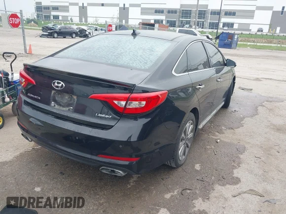 ✅ 2016 Hyundai Sonata Sport • VIN: 5NPE34AF9GH327520 • Lot: 44970970. Listed on IAAI with 155,697 mi. Free auction sales archive from the USA and detailed vehicle history report at DreamBid. Image 4.