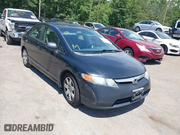 ✅ 2008 Honda Civic LX • VIN: 1HGFA165X8L061660 • Лот: 45443047. Опубліковано раніше на IAAI з пробігом 403 799 миль. Безкоштовний доступ до архіву аукціонних продажів зі США та докладний звіт про історію автомобіля на DreamBid. Зображення 1.
