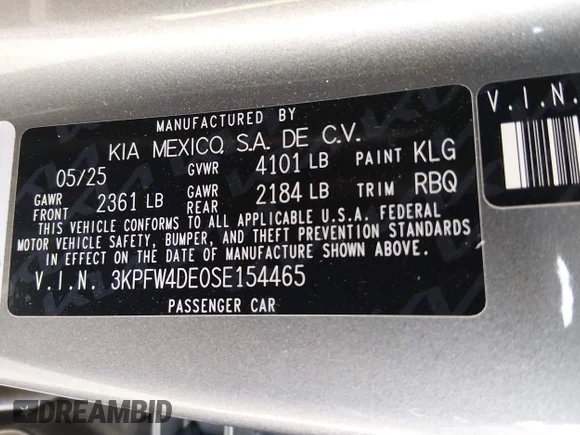 ✅ 2025 Kia K4 GT-Line • VIN: 3KPFW4DE0SE154465 • Lot: 44712664. Wystawiony na IAAI z przebiegiem 6 918 mil. Bezpłatny archiwum sprzedaży aukcyjnych z USA i szczegółowy raport historii pojazdu na DreamBid. Zdjęcie 9.