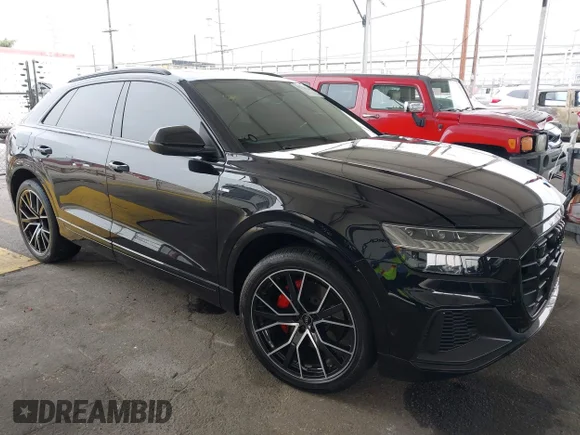 ✅ 2021 Audi Q8 Premium Plus • VIN: WA1EVAF1XMD033688 • Lot: 42153256. Wystawiony na IAAI z przebiegiem 41 701 mil. Bezpłatny archiwum sprzedaży aukcyjnych z USA i szczegółowy raport historii pojazdu na DreamBid. Zdjęcie 1.