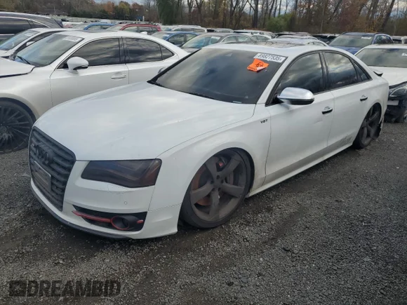 ✅ 2013 Audi S8 • VIN: WAUD2AFD7DN030503 • Lot: 89827535. Listed on Copart with Not provided. Free auction sales archive from the USA and detailed vehicle history report at DreamBid. Image 1.