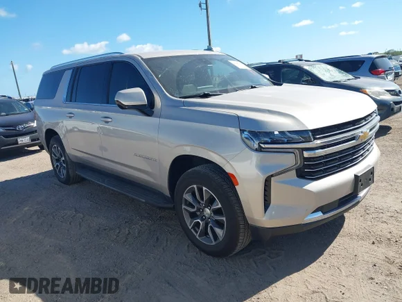 ✅ 2021 Chevrolet Suburban LT • VIN: 1GNSCCKD2MR473697 • Lot: 43686233. Wystawiony na IAAI z przebiegiem 55 694 mil. Bezpłatny archiwum sprzedaży aukcyjnych z USA i szczegółowy raport historii pojazdu na DreamBid. Zdjęcie 1.