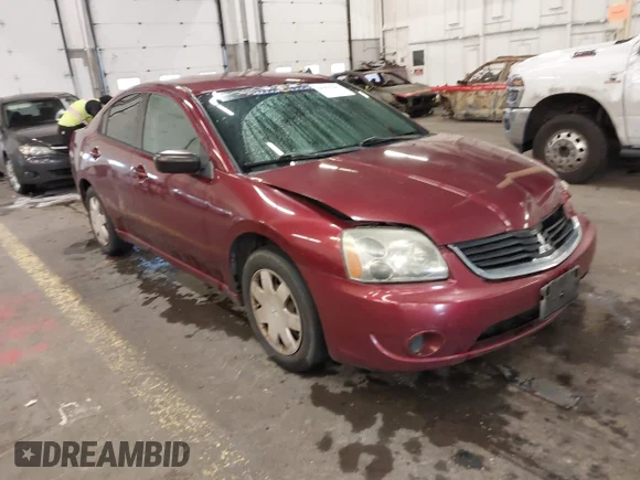 ✅ 2007 Mitsubishi Galant ES • VIN: 4A3AB36F87E056323 • Lot: 44453266. Listed on IAAI with 177,313 mi. Free auction sales archive from the USA and detailed vehicle history report at DreamBid. Image 1.