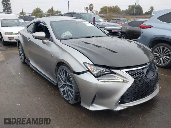 ✅ 2016 Lexus RC 350 F Sport • VIN: JTHHE5BCXG5012080 • Lot: 43867810. Wystawiony na IAAI z przebiegiem 139 025 mil. Bezpłatny archiwum sprzedaży aukcyjnych z USA i szczegółowy raport historii pojazdu na DreamBid. Zdjęcie 1.