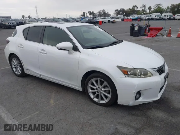 ✅ 2011 Lexus CT 200h Premium • VIN: JTHKD5BH4B2034378 • Lot: 45399364. Listed on IAAI with 194,519 mi. Free auction sales archive from the USA and detailed vehicle history report at DreamBid. Image 1.
