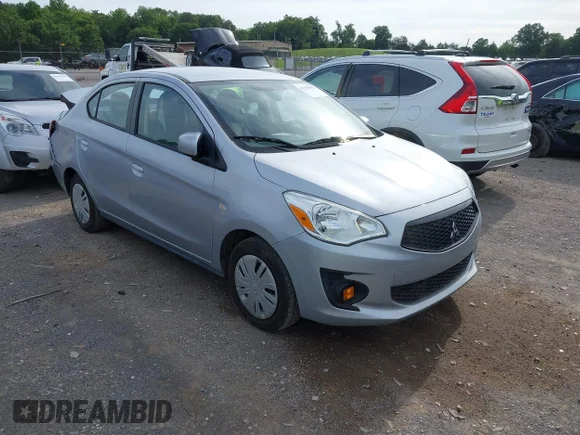 ✅ 2020 Mitsubishi Mirage ES • VIN: ML32F3FJ9LHF07564 • Лот: 42309463. Опубліковано раніше на IAAI з пробігом 30 534 миль. Безкоштовний доступ до архіву аукціонних продажів зі США та докладний звіт про історію автомобіля на DreamBid. Зображення 1.