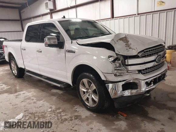 ✅ 2019 Ford F-150 XL • VIN: 1FTFW1E46KKC55284 • Lot: 44249637. Listed on IAAI with 152,145 mi. Free auction sales archive from the USA and detailed vehicle history report at DreamBid. Image 1.