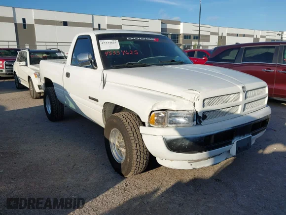 ✅ 1999 Dodge 1500 • VIN: 1B7HC16X5XS209740 • Lot: 45334625. Listed on IAAI with 157,062 mi. Free auction sales archive from the USA and detailed vehicle history report at DreamBid. Image 1.