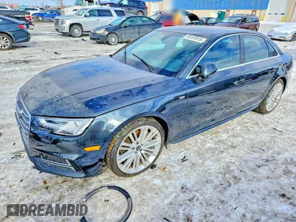 ✅ 2018 Audi A4 Premium Plus • VIN: WAUENAF4XJA065499 • Лот: 76187815. Опубликован ранее на Copart с пробегом Не указан. Бесплатный доступ к архиву аукционных продаж из США и подробный отчёт об истории автомобиля на DreamBid. Изображение 1.