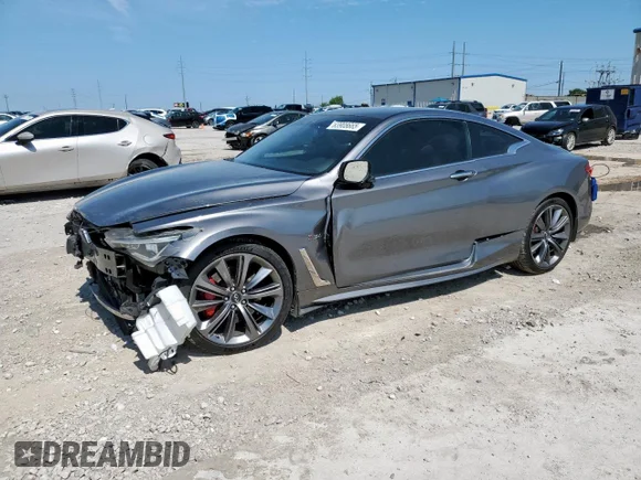 ✅ 2018 Infiniti Q60 Red Sport 400 • VIN: JN1FV7EL0JM630735 • Lot: 63908665. Wystawiony na Copart z przebiegiem 58 086 mil. Bezpłatny archiwum sprzedaży aukcyjnych z USA i szczegółowy raport historii pojazdu na DreamBid. Zdjęcie 1.