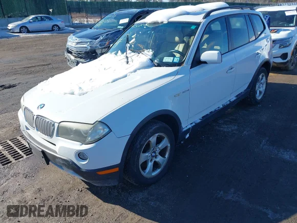 ✅ 2008 BMW X3 3.0si • VIN: WBXPC93498WJ20674 • Лот: 44312025. Опубліковано раніше на IAAI з пробігом 157 575 миль. Безкоштовний доступ до архіву аукціонних продажів зі США та докладний звіт про історію автомобіля на DreamBid. Зображення 2.