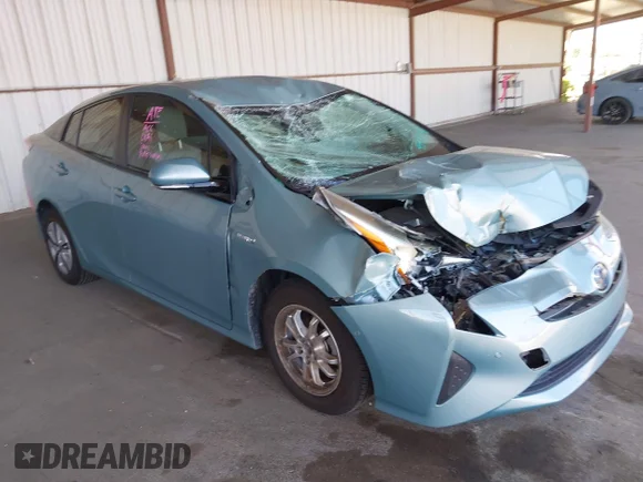 ✅ 2017 Toyota Prius Three • VIN: JTDKARFU7H3052434 • Лот: 45481138. Опубликован ранее на IAAI с пробегом 57 961 миль. Бесплатный доступ к архиву аукционных продаж из США и подробный отчёт об истории автомобиля на DreamBid. Изображение 1.