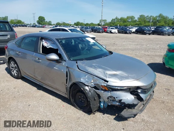 ✅ 2024 Honda Civic LX • VIN: 2HGFE2F20RH546548 • Lot: 45274294. Listed on IAAI with 10,187 mi. Free auction sales archive from the USA and detailed vehicle history report at DreamBid. Image 1.