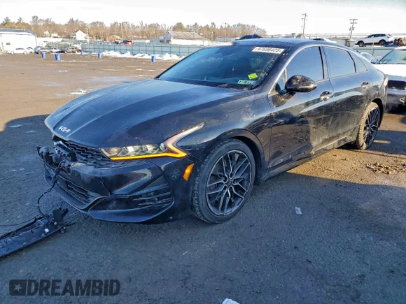 ✅ 2024 Kia K5 GT • VIN: 5XXG44J84RG265028 • Lot: 97696425. Listed on Copart with 15,408 mi. Free auction sales archive from the USA and detailed vehicle history report at DreamBid. Image 1.