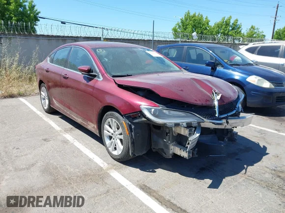 ✅ 2016 Chrysler 200 Limited • VIN: 1C3CCCAB2GN150344 • Lot: 45121664. Listed on IAAI with 97,053 mi. Free auction sales archive from the USA and detailed vehicle history report at DreamBid. Image 1.