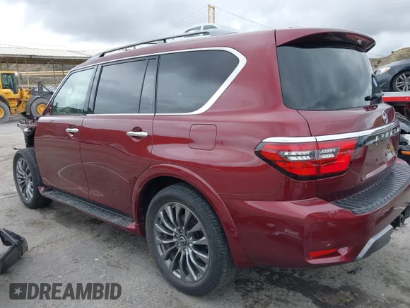 ✅ 2021 Nissan Armada Platinum • VIN: JN8AY2DA6M9373352 • Lot: 41802364. Wystawiony na IAAI z przebiegiem 32 761 mil. Bezpłatny archiwum sprzedaży aukcyjnych z USA i szczegółowy raport historii pojazdu na DreamBid. Zdjęcie 3.