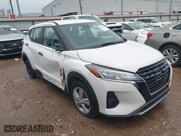 ✅ 2023 Nissan Kicks S • VIN: 3N1CP5BV5PL534366 • Lot: 45642820. Wystawiony na IAAI z przebiegiem 26 345 mil. Bezpłatny archiwum sprzedaży aukcyjnych z USA i szczegółowy raport historii pojazdu na DreamBid. Zdjęcie 1.