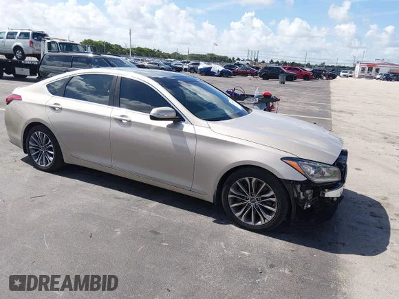 ✅ 2015 Hyundai Genesis 3.8L • VIN: KMHGN4JEXFU087694 • Lot: 45196018. Wystawiony na IAAI z przebiegiem 120 465 mil. Bezpłatny archiwum sprzedaży aukcyjnych z USA i szczegółowy raport historii pojazdu na DreamBid. Zdjęcie 1.