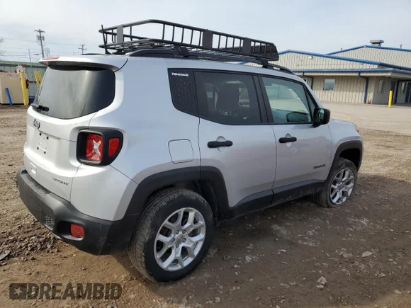 ✅ 2018 Jeep Renegade Sport • VIN: ZACCJBAB8JPJ35158 • Lot: 44098764. Wystawiony na Copart z przebiegiem 54 114 mil. Bezpłatny archiwum sprzedaży aukcyjnych z USA i szczegółowy raport historii pojazdu na DreamBid. Zdjęcie 3.