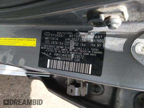 ✅ 2014 Hyundai Accent GLS • VIN: KMHCU4AE8EU729572 • Lot: 45198355. Wystawiony na IAAI z przebiegiem Nie podano. Bezpłatny archiwum sprzedaży aukcyjnych z USA i szczegółowy raport historii pojazdu na DreamBid. Zdjęcie 9.