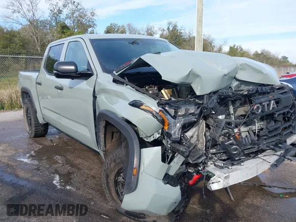 ✅ 2022 Toyota Tundra TRD Pro Hybrid • VIN: 5TFPC5DB9NX004190 • Лот: 43799094. Опубліковано раніше на IAAI з пробігом 40 236 миль. Безкоштовний доступ до архіву аукціонних продажів зі США та докладний звіт про історію автомобіля на DreamBid. Зображення 1.