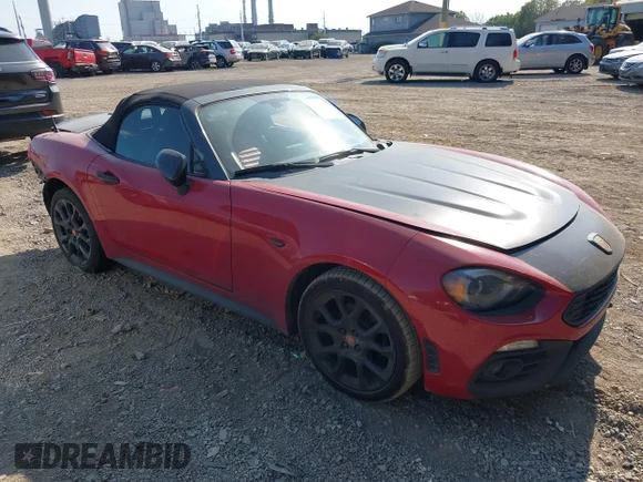 ✅ 2019 FIAT 124 Spider Lusso • VIN: JC1NFAEK3K0142007 • Lot: 43184297. Listed on IAAI with 85,135 mi. Free auction sales archive from the USA and detailed vehicle history report at DreamBid. Image 1.