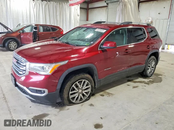 ✅ 2018 GMC Acadia SLE • VIN: 1GKKNSLS6JZ165197 • Lot: 48336036. Listed on Copart with 102,199 mi. Free auction sales archive from the USA and detailed vehicle history report at DreamBid. Image 1.