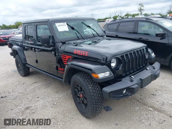 ✅ 2021 Jeep Gladiator Willys • VIN: 1C6HJTAG0ML516979 • Лот: 43029169. Опубликован ранее на IAAI с пробегом 185 153 миль. Бесплатный доступ к архиву аукционных продаж из США и подробный отчёт об истории автомобиля на DreamBid. Изображение 1.